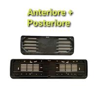 Portatarga Anteriore dal 1999 Lamiera Plastificata Nera Porta Targa Auto
