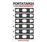Portatarga Universale Auto ferro Ford Performance Anteriore Posteriore +12 clip