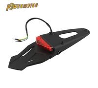 Portatarga universale moto enduro cross motard fanale posteriore stop LED rosso