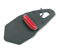 Portatarga Universale Enduro Rosso 5 LED per Moto Ricambi Ciclomotore