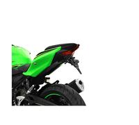 Portatarga Zieger Pro nero con luce targa LED per Kawasaki 18-19 Ninja 400; 2...