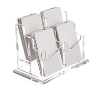 Portatarjetas De Visita Para Escritorio - Soporte De Acrílico Transparente Para Tarjetas - Organizador Multialojamiento Para Oficinas Recepción Hogar Exposiciones