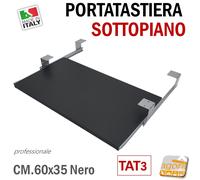 PORTATASTIERA SCRIVANIA SOTTOPIANO ESTRAIBILE PIANETTO PC TASTIERA RIPIANO LARGA