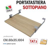 PORTATASTIERA SCRIVANIA SOTTOPIANO ESTRAIBILE PIANETTO PC TASTIERA RIPIANO LARGA