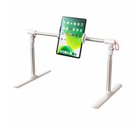Portatelefono per Letto, Doppio Uso, Supporto Tablet Cellulare, Regolabile Altezza E Inclinazione, Supporto da pavimento per tablet, con Morsetto a Braccio Lungo Pigro Universale(Size:Single tablet)