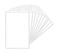 Portatessere PVC Impermeabili - 10 Pezzi Custodie Trasparenti ID | Protettori Tessera Verticali Orizzontali Controllo Accessi Carte Bus | Portabadge Fiera Lavoro Uomini Donne Ragazzi, Uso Ufficio