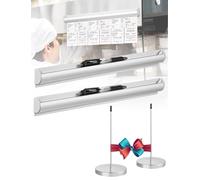 Portaticket Tab Grabber, Confezione da 2 porta biglietti for ordini di ristoranti in alluminio, argento, diverse misure(100cm)