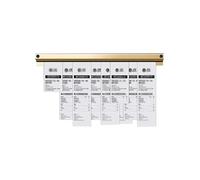 Portaticket Tab Grabber, Porta biglietti d'ordine oro diverse misure(500mm)