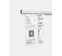 Portaticket Tab Grabber, Porta scontrini in lega di alluminio 20-120 cm(60cm)