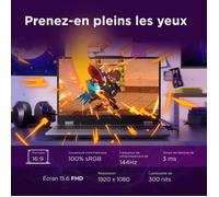 Portátil gaming LENOVO LOQ 15IRX10 | Sin Windows - Pantalla FHD de 15 y 144 Hz - Core i7-13650HX - RTX 5060 de 115 W - 16 GB de RAM - SSD de 512 GB