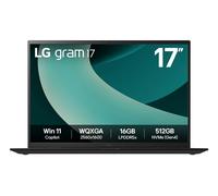 LG Gram 17Z90T-G.AD88B Portatile 17 Pollici, WQXGA IPS, Intel Core Ultra7, 32 GB RAM, 1 TB SSD, 1.350 g, Antiriflesso, Batteria fino a 20 ore, Windows 11, Nero