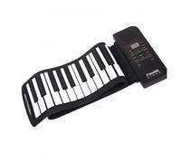 Portatile 128 Toni 61 Tasti Roll Up Flessibile Silicone Pianoforte Tastiera Elettronica Organo Altoparlante Incorporato