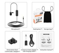Portatile 3.5mm Condensatore Esterno Microfono Stereo Microfono Con 3.5mm Hot Shoe Mount Per Fotocamera Videocamera Per DSLR Microfono Auricolare