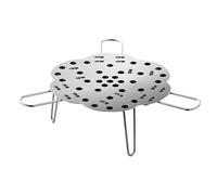Portatile 304 Uova in Acciaio Inox Vapore Vassoio Vapore Supporto Multiuso Cestino A Vapore Con Gambe Rimovibili