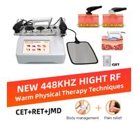 Portatile 448k INDIBA CET RET RF Terapia fisica Alleviare il dolore Profondo caldo 12CM Perdere peso Solleva Rassodante Pelle Dimagrante Modellamento