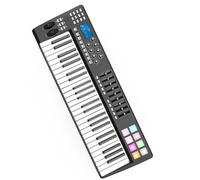 Portatile 49 Tasti Sensibili Alla Velocità Controller Tastiera USB 8 Pad Retroilluminati Colorati RGB Con Cavo USB Portatile Pianoforte Elettronico