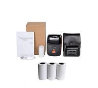 Portatile 58 mm Thermal Receipt POS Printer Handheld Wireless Bluetooth Maker With Paper Roll Carry On Works (Colore: Add 3 Rolls)