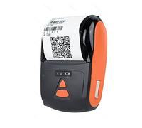 Portatile 58 mm Thermal Receipt POS Printer Handheld Wireless Bluetooth Maker With Paper Roll Carry On Works (Colore: Arancione Color)