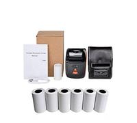 Portatile 58 mm Thermal Receipt POS Printer Handheld Wireless Bluetooth Maker With Paper Roll Carry On Works (Colore: Add 6 Rolls)