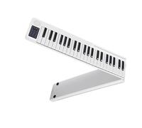 Portatile 88 Tasti Pianoforte Pieghevole Pianoforte Digitale Tastiera Elettronica Pianoforte Tastiera Sintetizzatore Strumento Pianoforte (Color : Silver)