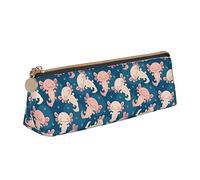 Portatile Astuccio Cute Axolotl Kawaii Pattern Astucci Matite Borsa Porta Penne per Matite Adolescente Scolastico