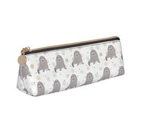 Portatile Astuccio Sea Dog And Walrus Pattern Portamatite Borsa per Matite per Matite Studenti Adulto