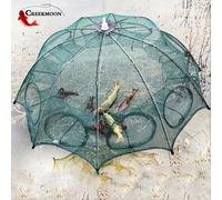 Portatile Automatico 4-20 Fori Mano Rete Da Pesca Esagonale Rete Per Pesci Casting Reti C gamberi Catcher Serbatoio Trappola Gabbia Strumento di Maglia