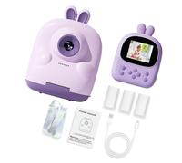 Portatile Bambini Stampa Immediatamente Macchina Fotografica Giocattolo Con 1080P Doppia Lente E Schermo 2.4Inch Per Bambini Ragazza Educazione Favore Regalo Macchina Fotografica Creativa Giocattolo