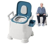 Portatile Campeggio WC, Bedside Cassettiera Chair, 18,11 x 16,54 x 20,47 Inch, Sturdy Foldable Frame, Comfortable Ergonomic Design, Training Potty Seat for Home Pregnant Women Travel