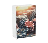 Portatile Caso Sigaretta Impermeabile Scatola di Plastica Dimensione Normale Tasca Sigaretta Box Holder Casino Chips Flip Custodia Aperta per Uomini Donne