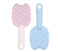 Portatile Cat Hair Remover Brush, Multipurpose Shedding Comb, Gentle Kitten Detangling Tool, Sided Pet Grooming Brush, Effective Removal for Cat and Dogs with 3.15x7.87 Inches