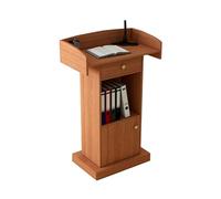 Portatile Chiesa Pulpito Podio in Legno con Der Conferenza Leggio per Lar Venues Modello Aggiornato Ele Noce Scuro h - Ideale per Eventi
