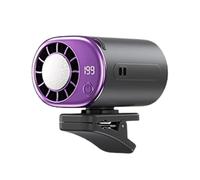 Portatile Clip On Fan - Auto Morsetto LED Rotating 199-Speeds Adjustable Air Conditioner, Automotive Personal Fan, Compact Cooling Device, Multi-Angle Airflow | Travel Accessory For Truck Sedan RV