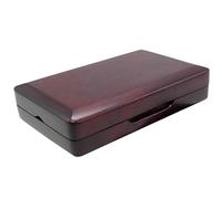 Portatile Corno Fischietti Scatola di Immagazzinaggio In Legno Acero Fischietti Casse Contenitore Corno Titolare Del Fiato Strumento Parte Del Contenitore