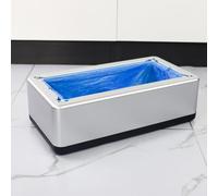 Portatile Distributore Automatico Di Copriscarpe, Macchina Copriscarpe Monouso, Facile Da Trasportare, Risparmia Tempo E Fatica, Dì Addio Al Chinarsi, Dispenser Scarpe Di Macchina(Silver)