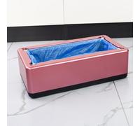 Portatile Distributore Automatico Di Copriscarpe, Macchina Copriscarpe Monouso, Facile Da Trasportare, Risparmia Tempo E Fatica, Dì Addio Al Chinarsi, Dispenser Scarpe Di Macchina(Pink)
