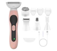Portatile Donne Hair Remover Set Sopracciglio e Naso Trimmer USB Ricaricabile ABS Texture Adatto per la Cura Propria