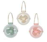 Portatile Elevatore Ventola 17.8cm Ricaricabile Soffitto Con LED Lampada per