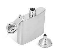 Portatile Fiaschetta Tascabile per liquori, Fiaschetta da 2 oz in Acciaio Inox 304 con Imbuto per Liquori e Alcolici Vari, per Escursione, Trekking, Viaggio
