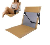 Portatile Floor Chair Recliner Beach Foldable Seat Adjustable Backrest Lounger | Legless Seating Support Ideal Camping Lawn Poolside Patio Garden Backyard Park Travel Rest Comfort