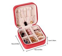 Portatile Gioielli Organizer Custodia Scatole Parure Anello Collana -