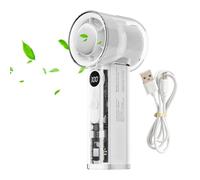 Portatile Handheld Fan - Trasparente 100 Speeds Adjustable Portatile USB | Mini portatile Personal Fan 15,5 x 6 x 5,5 cm per donne bambini, Home Travel Dormitory Camping Office Outdoor Activity