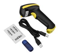 Portatile Handheld Wireless 2.4 ghz codice a barre codice a barre lettore scanner per negozio, supermercato, magazzino(giallo)