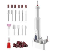 Portatile Nail Care File Sculpt Polish Drill Elettrico Manicure Pedicure Macchina con Base Ricaricabile