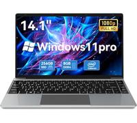 Portatile PC Computer 14,1 Pollici, Notebook Win 11 Pro 8GB LPDDR4 256G SSD Laptop, Celeron N4020C Fino a Upto 2,8GHz Laptop, Full HD 1920 x 1080, 2.4G/5G WiFi, BT4.2, 4K Video, Type-C, 7.6V/5000mAh