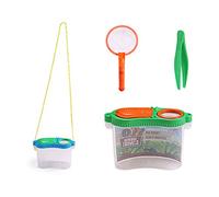 Portatile per bambini all'aperto scatola di osservazione degli insetti coperchio due modi ingrandimento vetro tazza di osservazione regali per bambini di plastica lenti in vetro