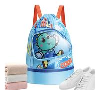 Portatile per bambini Swim Bag, Wet Dry Separation Cartoon, with Pool Sack | System, Lightweight Quality Design Unit, Easy Carry Gear, Swimming Backpack Bag, for Boys Girls Teens Indoor Outdoor Daily Us