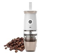 portatile per chicchi di caffè - 2 in 1 verde del caffè | 3 tipi di caffè | 5 impostazioni di macinazione grossolana fine | anima in ceramica in acciaio trasparente contenitore per polvere