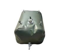 Portatile Per Emergenze Acqua/Benzina Serbatoio Di Stoccaggio, TPU Da 1,1 Mm Pieghevole Serbatoio Flessibile Per Carburante Con Valvole In Metallo, Per Sentine Navali, Agricoltura(1x0.6x0.3m)