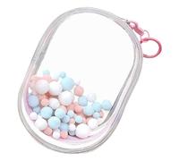 portatile per il trasporto di figure: per i polsi, trasparente per display | Caratteristica durevole di chiusura a doppia cerniera, prodotto di supporto di stoccaggio, rosa, Consulte la